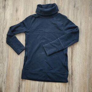 Lululemon Women's Dark Teal Funnel-Neck Pullover Sweatshirt Size 2